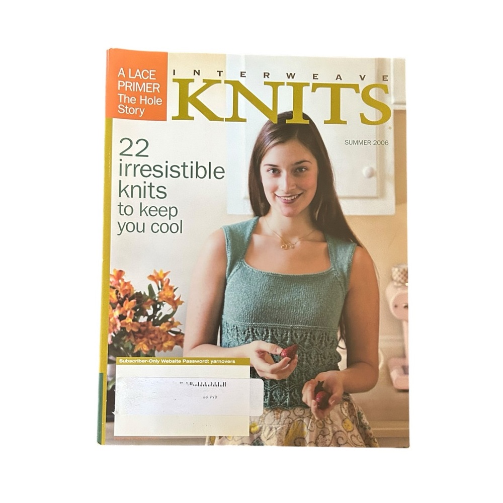 Vintage Y2K Interweave Knits Magazine Summer 2006 22 Designs Knitting DIY Hobby